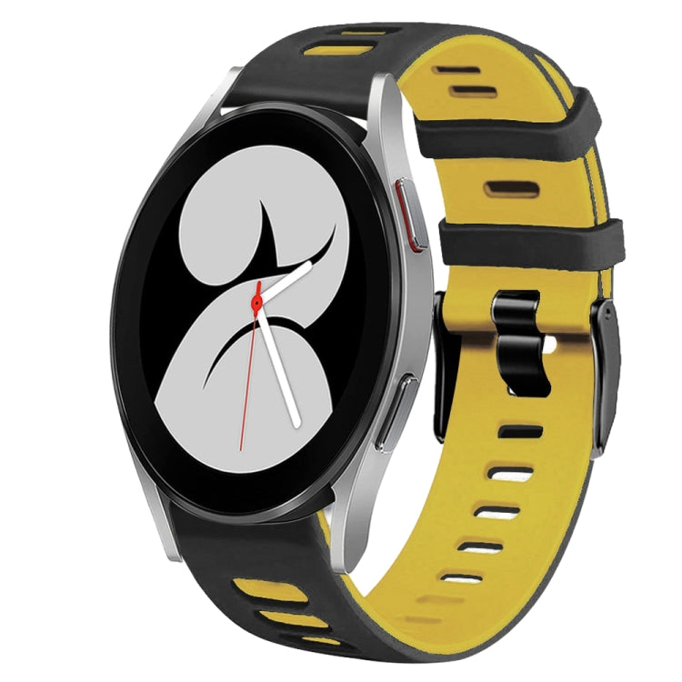 Correia de relógio em silicone bicolor 20mm, para Samsung Galaxy Watch 5 Pro 45mm, para Samsung Galaxy Watch 4 40mm