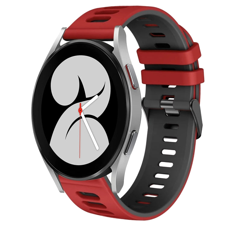 Correia de relógio em silicone bicolor 20mm, para Samsung Galaxy Watch 5 Pro 45mm, para Samsung Galaxy Watch 4 40mm