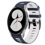 Correia de relógio em silicone bicolor 20mm, para Samsung Galaxy Watch 5 Pro 45mm, para Samsung Galaxy Watch 4 40mm