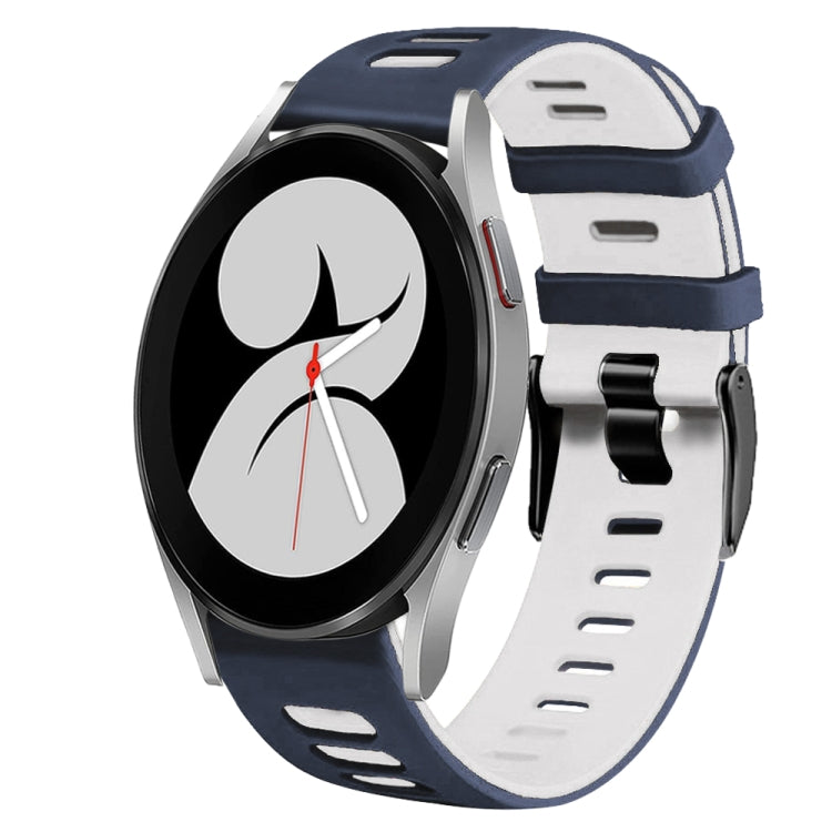 Correia de relógio em silicone bicolor 20mm, para Samsung Galaxy Watch 5 Pro 45mm, para Samsung Galaxy Watch 4 40mm