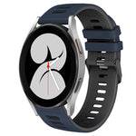 Correia de relógio em silicone bicolor 20mm, para Samsung Galaxy Watch 5 Pro 45mm, para Samsung Galaxy Watch 4 40mm