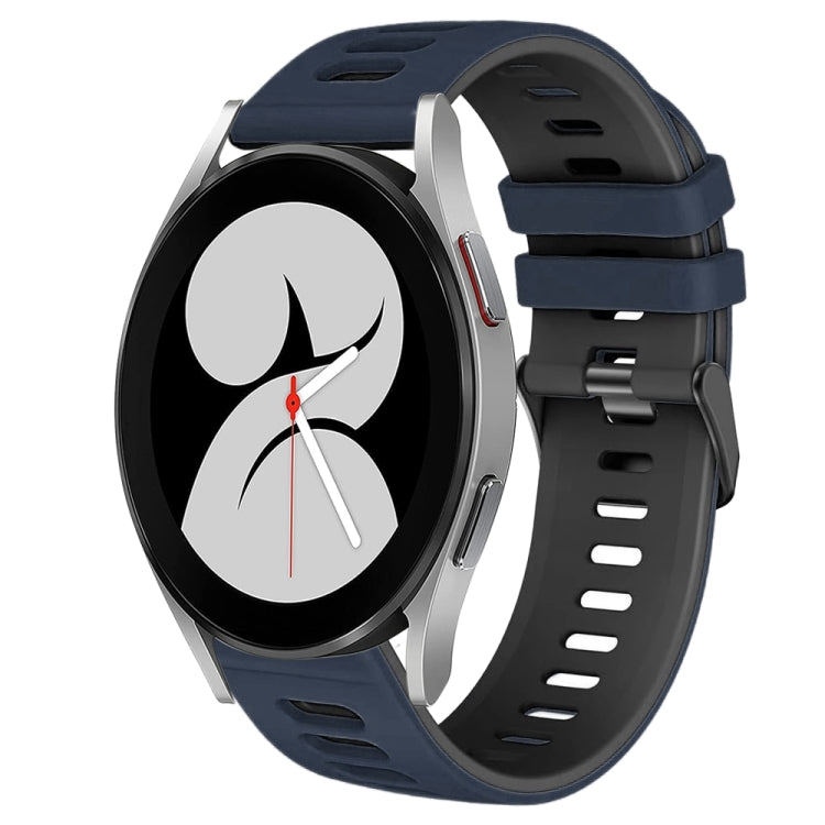 Correia de relógio em silicone bicolor 20mm, para Samsung Galaxy Watch 5 Pro 45mm, para Samsung Galaxy Watch 4 40mm