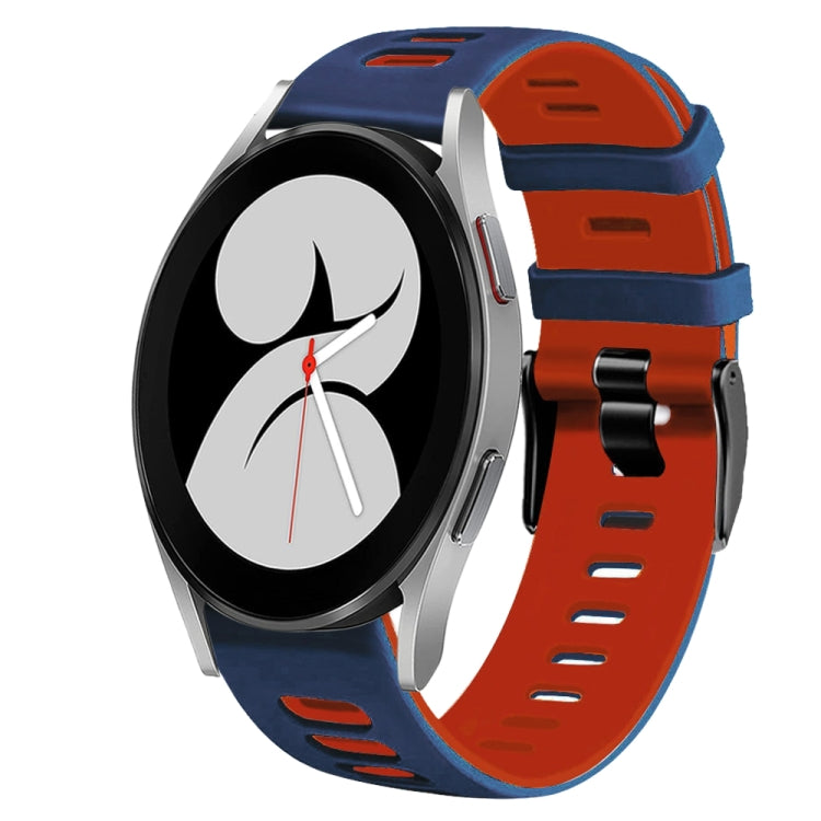 Correia de relógio em silicone bicolor 20mm, para Samsung Galaxy Watch 5 Pro 45mm, para Samsung Galaxy Watch 4 40mm