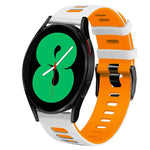 Correia de relógio em silicone bicolor 20mm, para Samsung Galaxy Watch 4 44mm, para Samsung Galaxy Watch 4 Classic 46mm