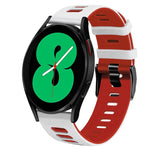Correia de relógio em silicone bicolor 20mm, para Samsung Galaxy Watch 4 44mm, para Samsung Galaxy Watch 4 Classic 46mm