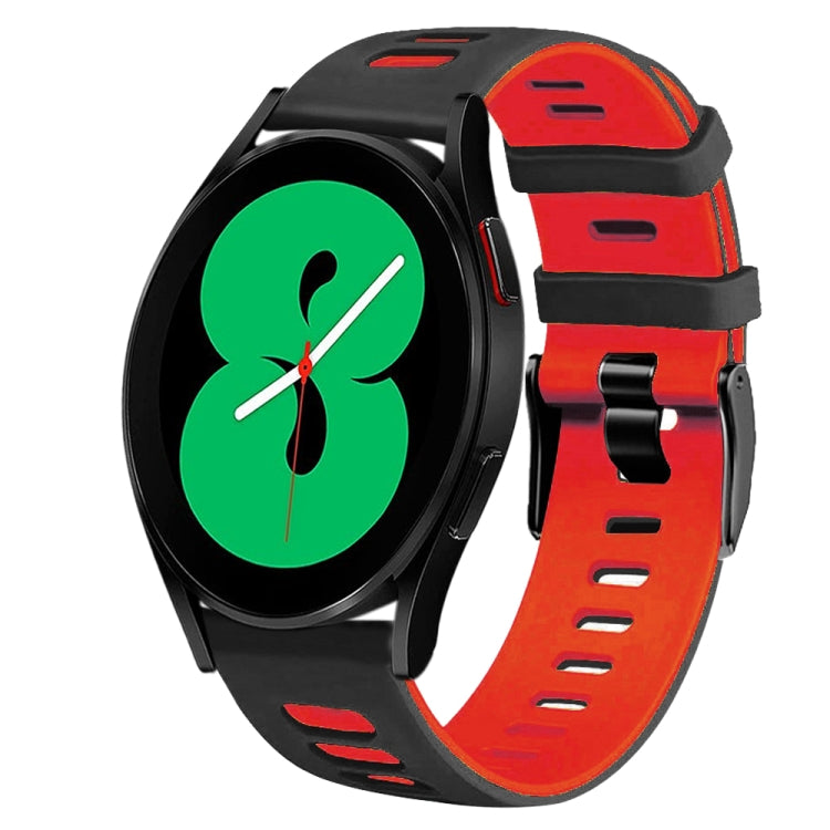 Correia de relógio em silicone bicolor 20mm, para Samsung Galaxy Watch 4 44mm, para Samsung Galaxy Watch 4 Classic 46mm