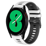 Correia de relógio em silicone bicolor 20mm, para Samsung Galaxy Watch 4 44mm, para Samsung Galaxy Watch 4 Classic 46mm
