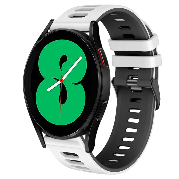 Correia de relógio em silicone bicolor 20mm, para Samsung Galaxy Watch 4 44mm, para Samsung Galaxy Watch 4 Classic 46mm