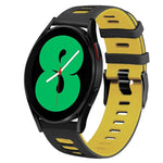 Correia de relógio em silicone bicolor 20mm, para Samsung Galaxy Watch 4 44mm, para Samsung Galaxy Watch 4 Classic 46mm