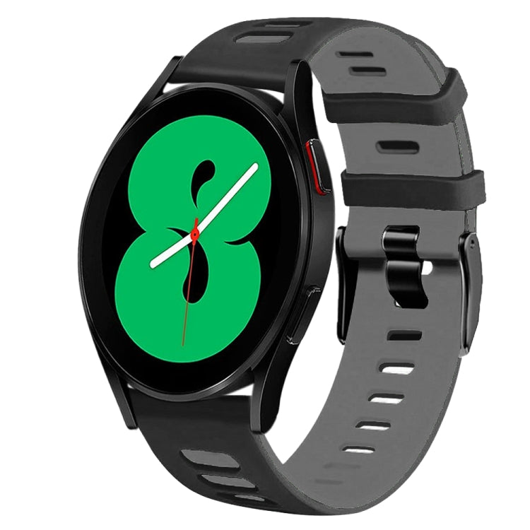 Correia de relógio em silicone bicolor 20mm, para Samsung Galaxy Watch 4 44mm, para Samsung Galaxy Watch 4 Classic 46mm