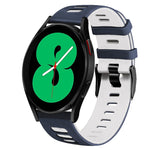 Correia de relógio em silicone bicolor 20mm, para Samsung Galaxy Watch 4 44mm, para Samsung Galaxy Watch 4 Classic 46mm
