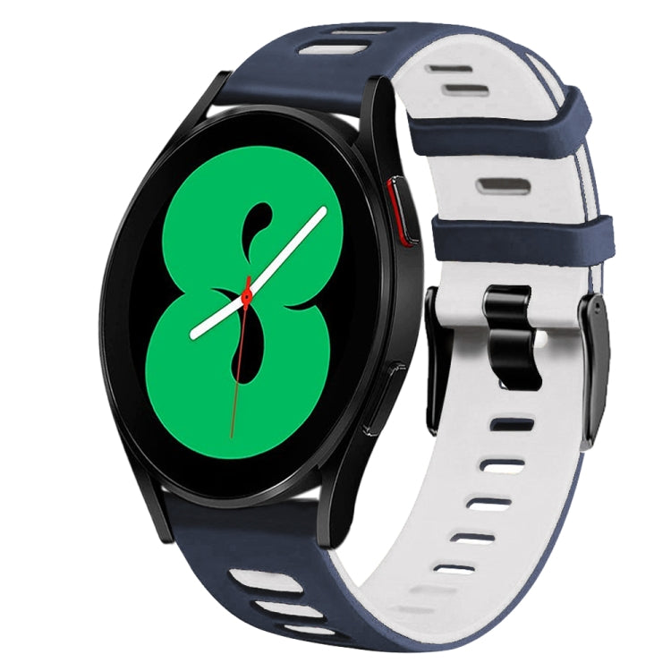Correia de relógio em silicone bicolor 20mm, para Samsung Galaxy Watch 4 44mm, para Samsung Galaxy Watch 4 Classic 46mm