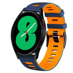 Correia de relógio em silicone bicolor 20mm, para Samsung Galaxy Watch 4 44mm, para Samsung Galaxy Watch 4 Classic 46mm
