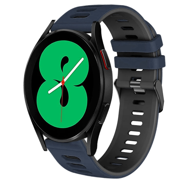 Correia de relógio em silicone bicolor 20mm, para Samsung Galaxy Watch 4 44mm, para Samsung Galaxy Watch 4 Classic 46mm