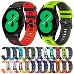 Correia de relógio em silicone bicolor 20mm, para Samsung Galaxy Watch 4 44mm, para Samsung Galaxy Watch 4 Classic 46mm