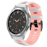 Correia de relógio em silicone bicolor 20mm, para Samsung Galaxy Watch 4 44mm, para Samsung Galaxy Watch 4 Classic 46mm