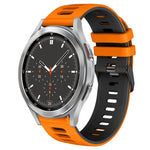 Correia de relógio em silicone bicolor 20mm, para Samsung Galaxy Watch 4 44mm, para Samsung Galaxy Watch 4 Classic 46mm
