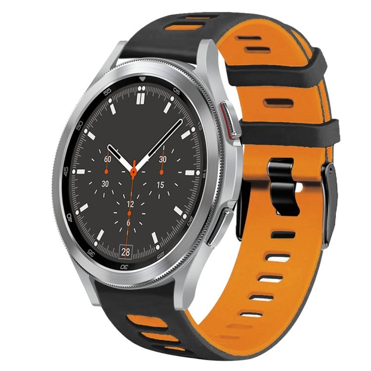 Correia de relógio em silicone bicolor 20mm, para Samsung Galaxy Watch 4 44mm, para Samsung Galaxy Watch 4 Classic 46mm