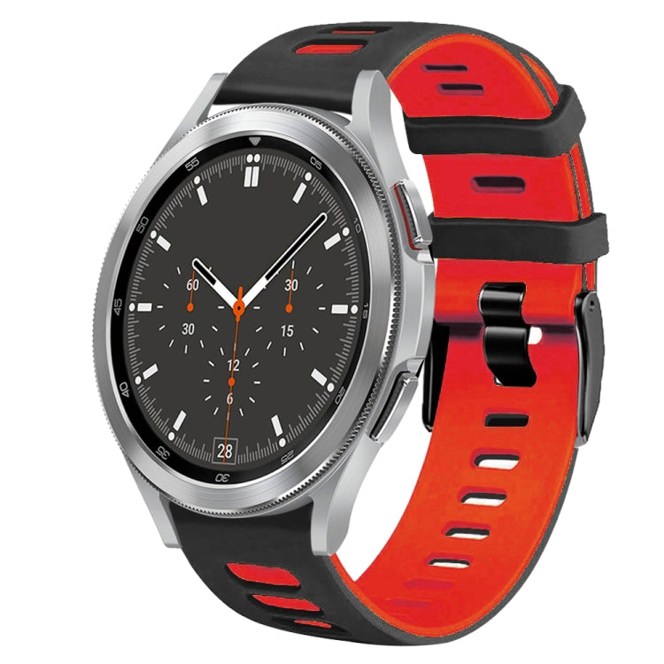 Correia de relógio em silicone bicolor 20mm, para Samsung Galaxy Watch 4 44mm, para Samsung Galaxy Watch 4 Classic 46mm