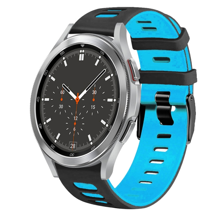 Correia de relógio em silicone bicolor 20mm, para Samsung Galaxy Watch 4 44mm, para Samsung Galaxy Watch 4 Classic 46mm