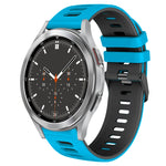 Correia de relógio em silicone bicolor 20mm, para Samsung Galaxy Watch 4 44mm, para Samsung Galaxy Watch 4 Classic 46mm