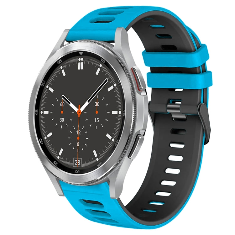 Correia de relógio em silicone bicolor 20mm, para Samsung Galaxy Watch 4 44mm, para Samsung Galaxy Watch 4 Classic 46mm