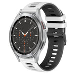 Correia de relógio em silicone bicolor 20mm, para Samsung Galaxy Watch 4 44mm, para Samsung Galaxy Watch 4 Classic 46mm