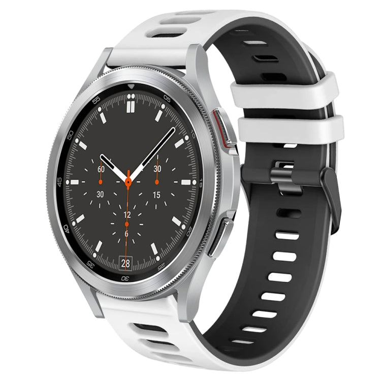 Correia de relógio em silicone bicolor 20mm, para Samsung Galaxy Watch 4 44mm, para Samsung Galaxy Watch 4 Classic 46mm