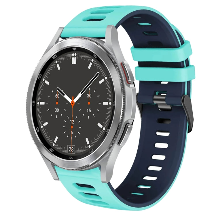 Correia de relógio em silicone bicolor 20mm, para Samsung Galaxy Watch 4 44mm, para Samsung Galaxy Watch 4 Classic 46mm