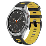 Correia de relógio em silicone bicolor 20mm, para Samsung Galaxy Watch 4 44mm, para Samsung Galaxy Watch 4 Classic 46mm