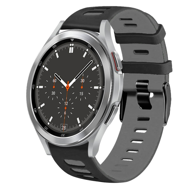 Correia de relógio em silicone bicolor 20mm, para Samsung Galaxy Watch 4 44mm, para Samsung Galaxy Watch 4 Classic 46mm