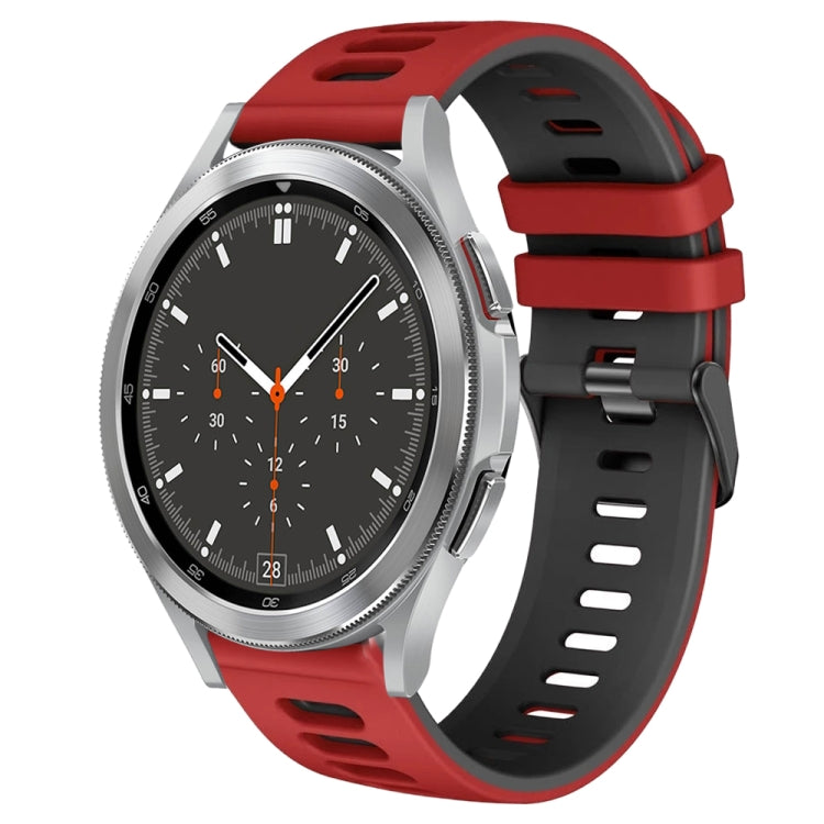 Correia de relógio em silicone bicolor 20mm, para Samsung Galaxy Watch 4 44mm, para Samsung Galaxy Watch 4 Classic 46mm