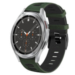 Correia de relógio em silicone bicolor 20mm, para Samsung Galaxy Watch 4 44mm, para Samsung Galaxy Watch 4 Classic 46mm