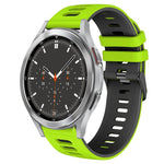 Correia de relógio em silicone bicolor 20mm, para Samsung Galaxy Watch 4 44mm, para Samsung Galaxy Watch 4 Classic 46mm