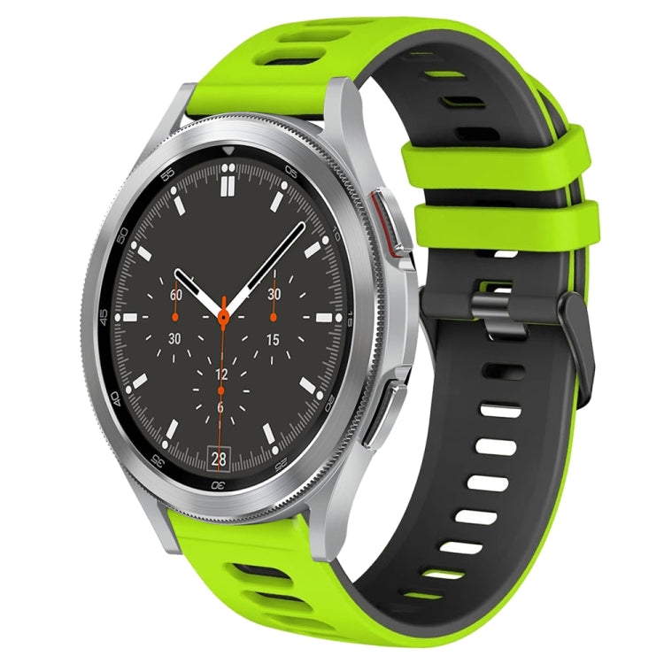 Correia de relógio em silicone bicolor 20mm, para Samsung Galaxy Watch 4 44mm, para Samsung Galaxy Watch 4 Classic 46mm