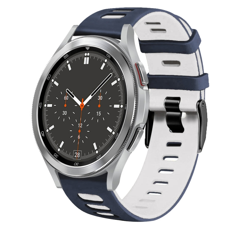 Correia de relógio em silicone bicolor 20mm, para Samsung Galaxy Watch 4 44mm, para Samsung Galaxy Watch 4 Classic 46mm