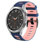 Correia de relógio em silicone bicolor 20mm, para Samsung Galaxy Watch 4 44mm, para Samsung Galaxy Watch 4 Classic 46mm