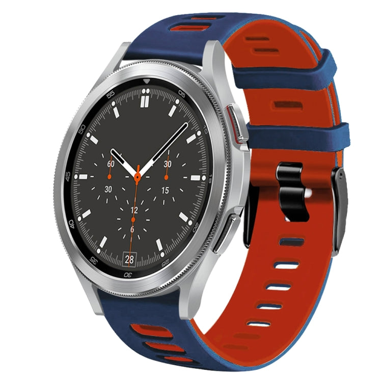 Correia de relógio em silicone bicolor 20mm, para Samsung Galaxy Watch 4 44mm, para Samsung Galaxy Watch 4 Classic 46mm