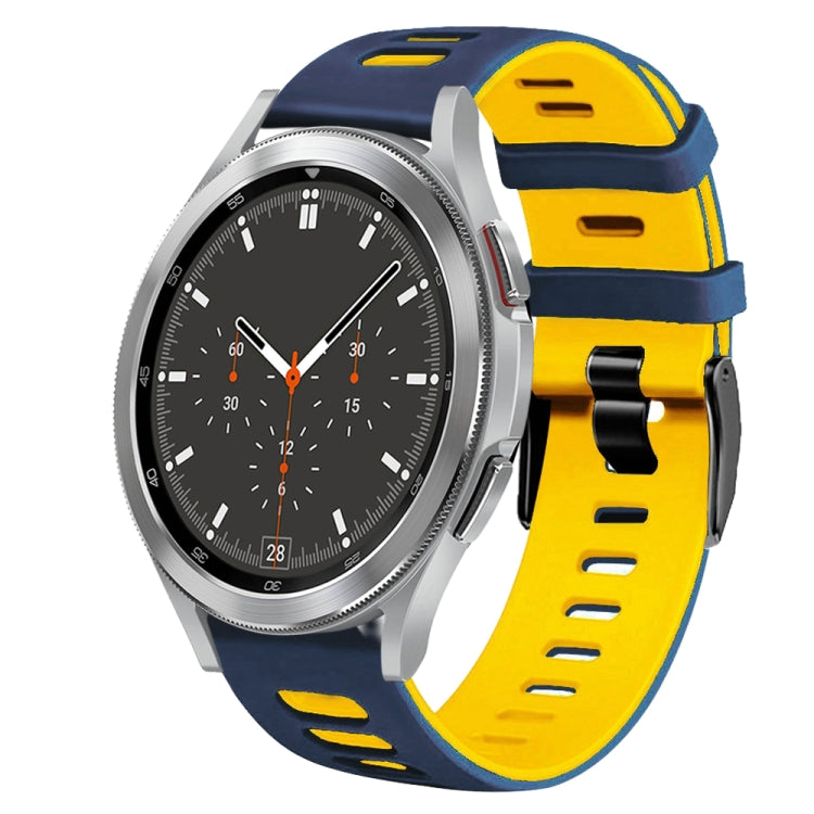 Correia de relógio em silicone bicolor 20mm, para Samsung Galaxy Watch 4 44mm, para Samsung Galaxy Watch 4 Classic 46mm