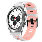 Correia de relógio em silicone bicolor 20mm, para Samsung Galaxy Watch 4 Classic 42mm, para Samsung Galaxy Watch Active 2