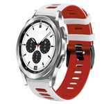 Correia de relógio em silicone bicolor 20mm, para Samsung Galaxy Watch 4 Classic 42mm, para Samsung Galaxy Watch Active 2
