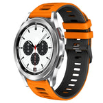 Correia de relógio em silicone bicolor 20mm, para Samsung Galaxy Watch 4 Classic 42mm, para Samsung Galaxy Watch Active 2