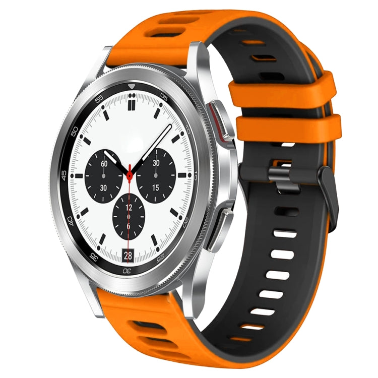 Correia de relógio em silicone bicolor 20mm, para Samsung Galaxy Watch 4 Classic 42mm, para Samsung Galaxy Watch Active 2