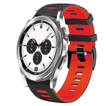 Correia de relógio em silicone bicolor 20mm, para Samsung Galaxy Watch 4 Classic 42mm, para Samsung Galaxy Watch Active 2