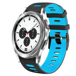 Correia de relógio em silicone bicolor 20mm, para Samsung Galaxy Watch 4 Classic 42mm, para Samsung Galaxy Watch Active 2