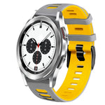 Correia de relógio em silicone bicolor 20mm, para Samsung Galaxy Watch 4 Classic 42mm, para Samsung Galaxy Watch Active 2