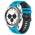 Correia de relógio em silicone bicolor 20mm, para Samsung Galaxy Watch 4 Classic 42mm, para Samsung Galaxy Watch Active 2
