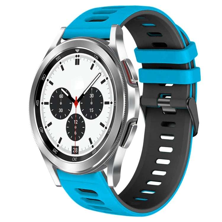 Correia de relógio em silicone bicolor 20mm, para Samsung Galaxy Watch 4 Classic 42mm, para Samsung Galaxy Watch Active 2