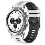 Correia de relógio em silicone bicolor 20mm, para Samsung Galaxy Watch 4 Classic 42mm, para Samsung Galaxy Watch Active 2