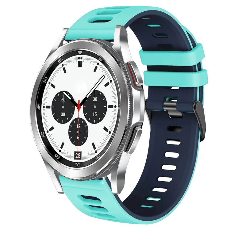 Correia de relógio em silicone bicolor 20mm, para Samsung Galaxy Watch 4 Classic 42mm, para Samsung Galaxy Watch Active 2